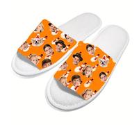 Pantoufles personnalisées jetables avec photo de visage unisexe -10 paires - Idéal en chausson pour SPA, hôtel et bain,Parfait comme pantoufle de voyage en vrac,maison et Noël pour femmes et hommes