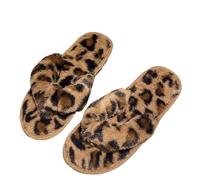 Pantoufles Plates imprimées Entre Les Orteils pour Un Confort décontracté à la Maison et Un Style Loungewear (Yellow, 42-43)