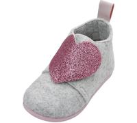 Pantoufles - PLAYSHOES - Hart - Feutre gris/rose - Taille 25 - Enfant 2-4 ans 28