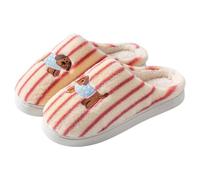 Pantoufles pour couple - Semelle douce et moelleuse - Légères et antidérapantes - Avec mousse à mémoire de forme - Pour l'hiver - Pour homme et femme, Rose, 38 EU