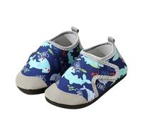 Pantoufles pour enfant fille garçon chaussures pieds nus pantoufles antidérapantes chaussures de maternelle souples pour enfant garçon Chaussures d'apprentissage antidérapantes respirantes, C Marine