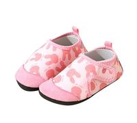 Pantoufles pour enfant fille garçon chaussures pieds nus pantoufles antidérapantes chaussures de maternelle souples pour enfant garçon Chaussures d'apprentissage antidérapantes respirantes, C rose