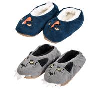 Pantoufles Pour Enfants Casa & Co Humoristique Confort Pack De 2 Paires Fourrées Boys 1384 Abs - 31-34