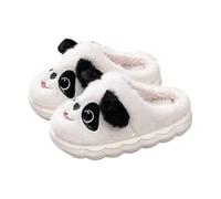 Pantoufles pour enfants garçons et filles - Doublées - Chaussons d'hiver en feutre - Doublure polaire - Chaussures de gymnastique à mémoire de forme - Pour les jours froids, Blanc., 33 EU