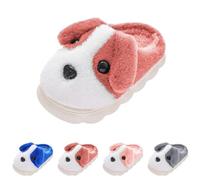 Pantoufles pour enfants, garçons, filles, femmes, douces, confortables, en mousse à mémoire de forme, antidérapantes, pour chien, maison, animal en peluche, pantoufles chaudes pour l'hiver à
