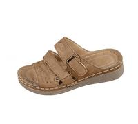 Pantoufles pour femme avec semelle intérieure - Sandales d'été à talon compensé - Légères - Antidérapantes - Bout ouvert - Pantoufles confortables - Pour l'extérieur et l'intérieur - Semelle souple