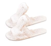 Pantoufles Pour Femme Casa And Co Lapin Beige