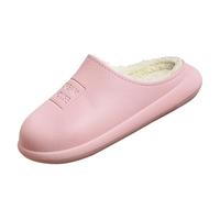 Pantoufles pour femme en cuir, pantoufles en feutre pour femme avec semelle en feutre, semelle épaisse décontractée, pantoufles antidérapantes pour l'intérieur en peluche pantoufles thermiques