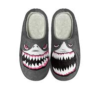 Pantoufles pour femme - En peluche - Motif dessin animé - Mignon et confortable - En mousse à mémoire de forme - Bout ouvert - Pour l'hiver - Antidérapants - Décontractés - Pour l'intérieur et