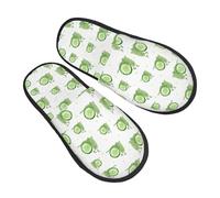 Pantoufles pour femme et homme, chaussons chauds et duveteux pour femme, chaussures de maison, pantoufles de chambre à coucher, pantoufles esclaves, tranches de concombre, pantoufles pelucheuses