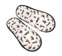 Pantoufles pour femme et homme, chaussons chauds et duveteux pour femme, chaussures de maison, pantoufles de chambre à coucher, chaussons de berger allemand No.1009, chaussons duveteux pour l'hiver