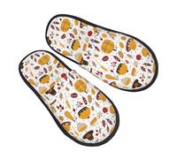Pantoufles pour femme et homme, chaussons chauds et duveteux pour femme, chaussures de maison, pantoufles de chambre à coucher, pantoufles pelucheuses pour l'Action de grâce, chaussures d'intérieur