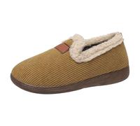 Pantoufles pour femme et homme - Chaussons confortables pour l'hiver - Chaussures d'intérieur épaisses pour un confort décontracté - Chaussures cool pour femme et adolescent, kaki, 39 EU