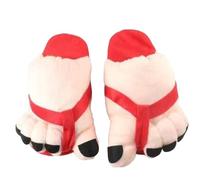 Pantoufles pour femme - Grandes tailles - En coton - Avec couvre-talon - Pour l'automne et l'hiver - Unisexe - Design amusant - Vêtement de loisirs confortable, Style A04 rouge, 38.5/42 EU