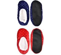 Pantoufles pour Femme - OZABI - CASA & CO - Pack de 2 antidérapant pois - Confortable et humoristique 38/40