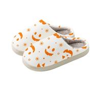 Pantoufles pour femme - Pantoufles douillettes pour adulte | Chaussons en peluche en forme d'animal pour Halloween - Fermés sur le devant - Pantoufles pour adultes - Mignons chaussons