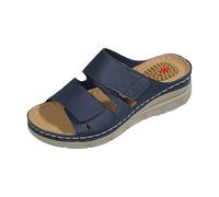 Pantoufles pour femme Taille 11 Pantoufles décontractées creuses Chaussures à fond incliné, bleu, 37.5 EU