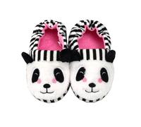 Pantoufles pour filles, douces, avec semelle, design panda mignon, chaud, confortable, pour les tout-petits, Blanc., 32 EU