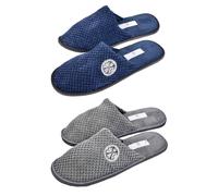 Pantoufles Pour Homme Cxl By Lacroix Confort Et Qualité Supérieure Pack De 2 Paires Clx Gaufrée 4034