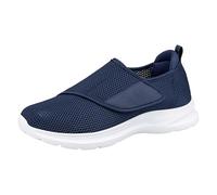 Pantoufles pour homme et femme - Réglables - Confortables - Antidérapantes - Respirantes - Réglables - Pour la marche, les loisirs, le sport et le jogging, bleu, 43 EU