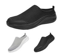 Pantoufles pour homme et femme - Sandales orthopédiques - Chaussures d'été légères et respirantes - Chaussures de jardin confortables - Antidérapantes, Noir , 40 EU