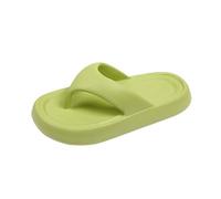 Pantoufles pour homme et femme - Super douces - Tongs de plage antidérapantes - Pour le bain, la gym, la plage, la maison - Pour l'intérieur et l'extérieur, Vert, 38 EU