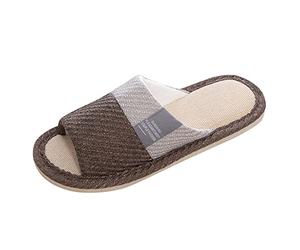 Pantoufles pour Hommes Chaussures d'intérieur en à mémoire de Forme Femmes Tongs Respirantes Sandales à Bout Ouvert Confort Maison Pantoufles Chaussons pour Homme Blanc