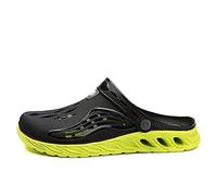 Pantoufles pour Hommes Chaussures pour Hommes Chaussures Sandales de Plage Comfort Comfort Man Chaussures décontractées Hollow Breshable Men ShoesBlack Green, 9.5 UK