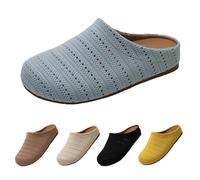 Pantoufles pour l'intérieur et l'extérieur, sabot élégant en cuir, semelle en caoutchouc et liège latex, sandales et sabots pour femme, orteils fermés, liège, confortables, antidérapantes, sandales de