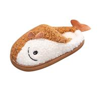 Pantoufles princesse pour petite fille, garçons et filles, chaussons d'hiver en peluche antidérapants, chauds et confortables pour petite fille, café, 37 1/3 EU