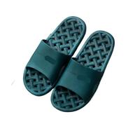 Pantoufles qui fuient for salle de bain, sandales Massage d'intérieur simples for hommes et femmes plage en vedette Pour Un Usage Quotidien(Dark green,42-43)