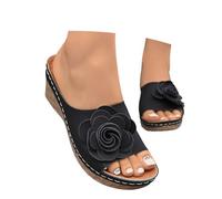 Pantoufles Sandales d'été Unies à Enfiler, Confortables et décontractées.