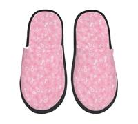 Pantoufles Sensibilisation Au Cancer Du Sein Antidérapantes Slippers Doux Chaussons Pour Chambre Hôtels Voyage L
