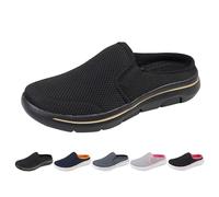 Pantoufles souples pour homme et femme - Légères et respirantes - Antidérapantes - Chaussures de loisirs - Pantoufles à enfiler - Unisexe - Tailles 35 à 48, Noir , 41