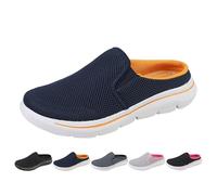 Pantoufles souples pour homme et femme - Légères et respirantes - Antidérapantes - Chaussures de loisirs - Unisexe - Taille 35 à 48, bleu foncé, 39 EU
