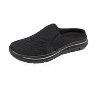 Pantoufles souples pour homme et femme - Légères et respirantes - Antidérapantes - Unisexe - Taille 35 à 48, Noir , 41 EU