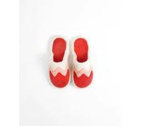 Pantoufles tricolore femme Admas Rouge 40/41