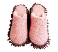 Pantoufles Unisexes Chenille pour Nettoyage de Sol Antidérapantes et Lavables Ouvertes et Confortables pour Lentretien Maison Hiver