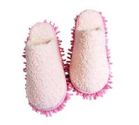 Pantoufles Unisexes Chenille pour Nettoyage de Sol Antidérapantes et Lavables Ouvertes et Confortables pour Lentretien Maison Hiver