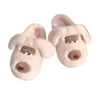 Pantoufles unisexes en forme d'animal pour adultes, chaussures d'intérieur chaudes et moelleuses, motif chien en peluche, motif capybara en peluche, semelle antidérapante en EVA, pantoufles d'hiver