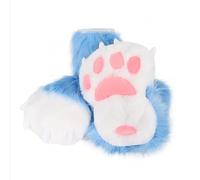 Pantoufles unisexes en forme de pattes d'animaux à fourrure - Chaussures confortables pour adultes et enfants | Fuzzy Monster Paw, chaussures antidérapantes intérieures/extérieures.