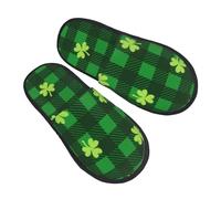 Pantoufles Unisexes Happy Saint-Patrick Chaussons Antidérapantes Confort Pantoufles Pour Invités, Pour Hommes, Femmes, Intérieur Extérieur, L