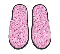 Pantoufles Unisexes Impression De Sensibilisation Au Cancer Du Sein Chaussons Femme Lavable Antidérapantes Pantoufle, Pour Fête, Intérieur Extérieur, Femmes, M