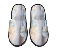 Pantoufles Unisexes Le Chat Se Regarde Dans Le Miroir Maison Chaussures Adultes Lavable Pantoufles Pour Invités, Pour Intérieur Extérieur, Hommes, Fête, M