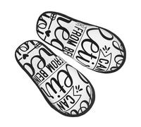 Pantoufles Unisexes On Ne Peut Pas Se Retirer D'Une Grande Carrière Chaussons Confort Adultes Pantoufles À La Maison, Pour Intérieur Extérieur, Femmes, Hommes, M