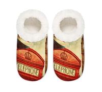 Pantoufles vintage London en mousse à mémoire de forme pour homme et femme Motif Union Jack, multicolore, 6/6.5 UK Wide