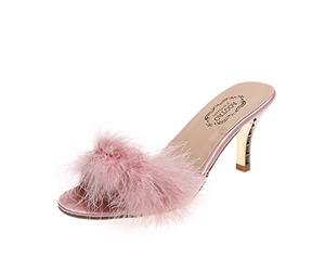 Pantouflettes Femme avec Talon Sexy Peeptoe Pompes Élégantes Chaussures à Talon Haut Sandalettes Bouche Plate Chaussures pour Femme Confortables Sandales à Talon Haut Chaussures de Loisirs d'Été