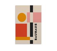 PANTTING Bauhaus - Affiches abstraites géométriques modernes sur toile - Impression d'art mural esthétique pour chambre à coucher, salon - 60 x 90 cm - Style sans cadre
