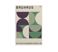 PANTTING Bauhaus - Affiches abstraites géométriques modernes sur toile - Impression d'art mural pour chambre à coucher, salon - 40 x 60 cm - Style sans cadre