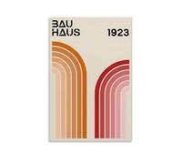 PANTTING Bauhaus - Affiches abstraites géométriques modernes sur toile - Impression d'art mural pour chambre à coucher, salon - 30 x 45 cm - Style sans cadre